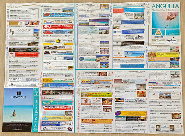 information side of skyviews anguilla map