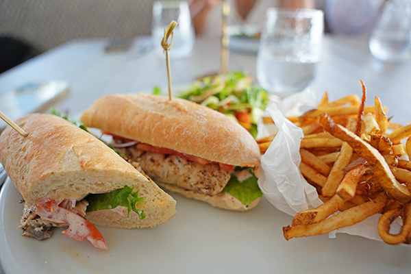 Karaya’s Grilled Snapper sandwich