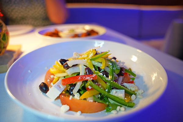 Greek salad at Sole di Mare Aurora Anguilla