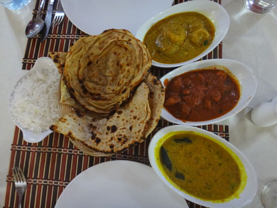 entrees at spice of india