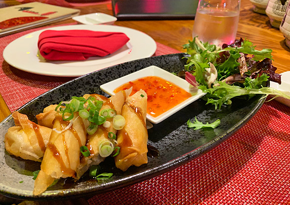 Lobster & Cheese Spring Rolls at Alina Restaurant