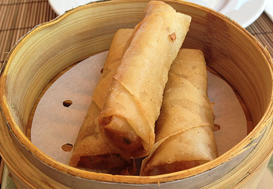 curry chicken spring rolls