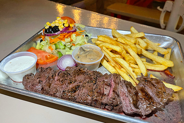 Grilled Skirt-Steak at Buccaneer Beach Bar