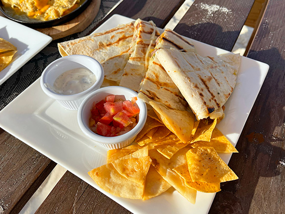 Steak Queadaillas at Olas Tacos
Bar & Grill