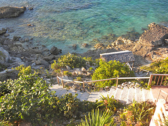 steps to the sea from villa hibernia