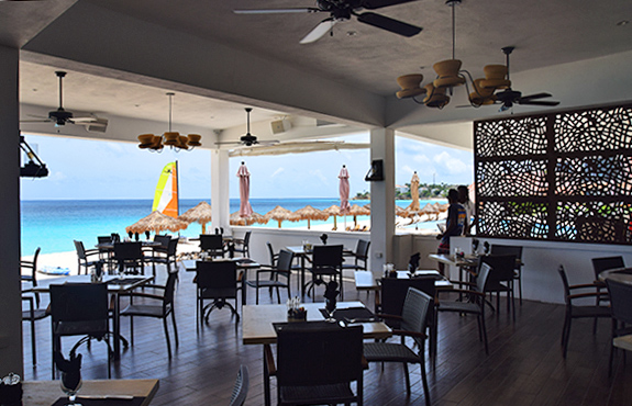 Dining area at straw hat