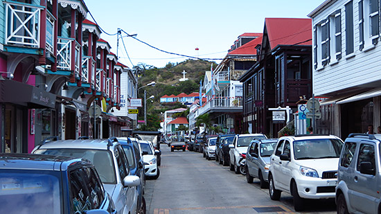 walking through gustavia