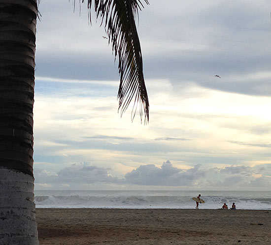 sunset at zicatela puerto escondido