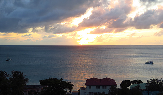 sunset from esplanade