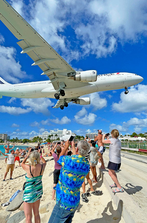 Princess Juliana International Airport (SXM) in our Dutch neighboring island, St. Maarten
