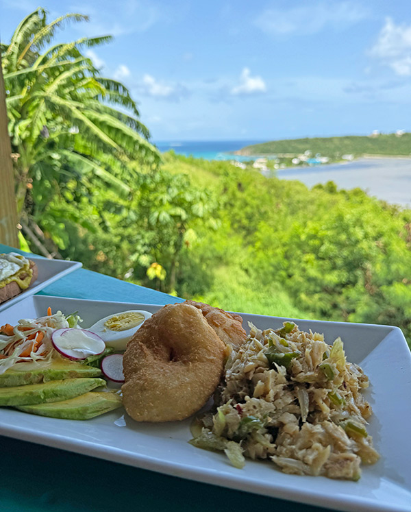 Anguilla restaurants, Tasty's POV Anguilla restaurant, Saltfish and Boiled Egg