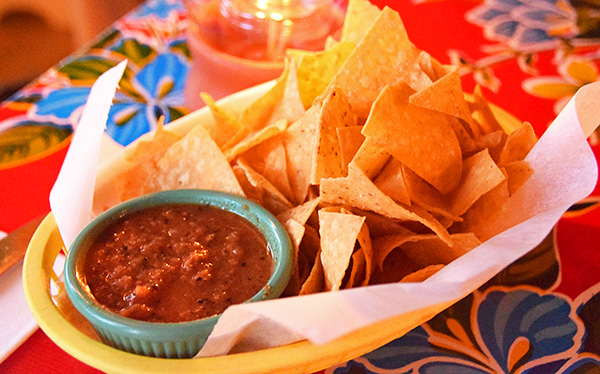 tortilla chips and salsa appetizer from picante 