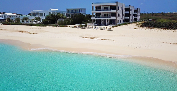 tranquility beach anguilla aerial view