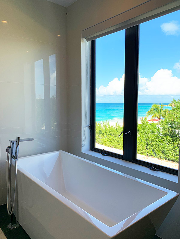 bathroom view tranquility beach anguilla