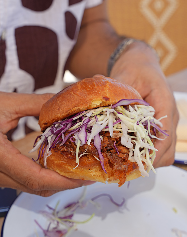 Tuna burger at Cap Shack