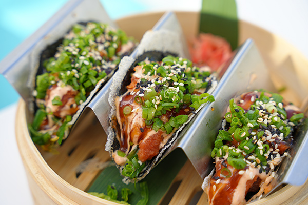 Sushi Taco at Leons at Meads Bay