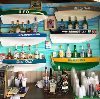 bar inside uncle ernies beach bar
