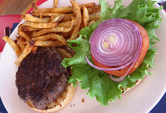 the famous veryunic burger at le bar