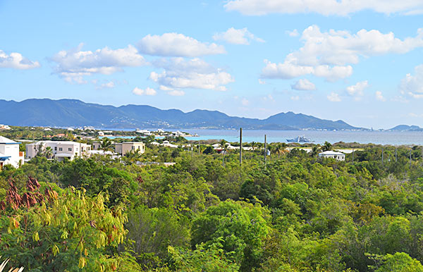 view of rendezvous bay and st. martin from kamilah suite