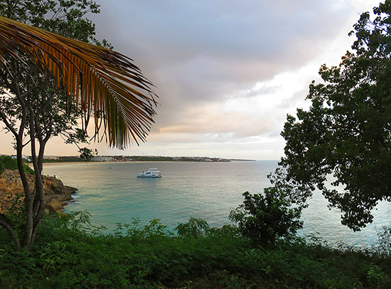 the view from malliouhana smores fire pit