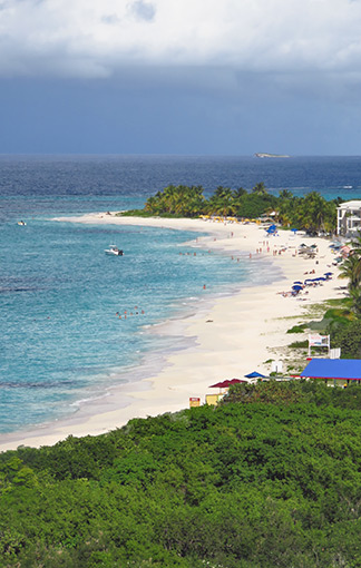 view of anguilla's shoal bay east beach from zemi beach resort