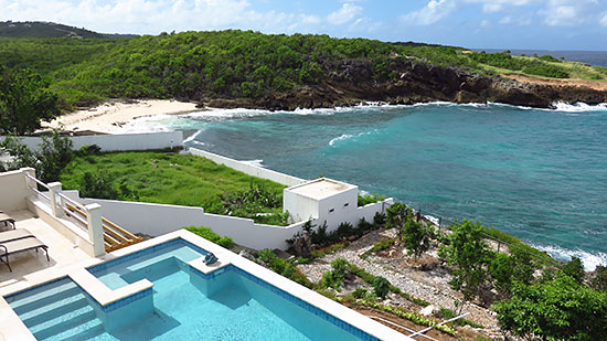 view of blackgarden bay from villa