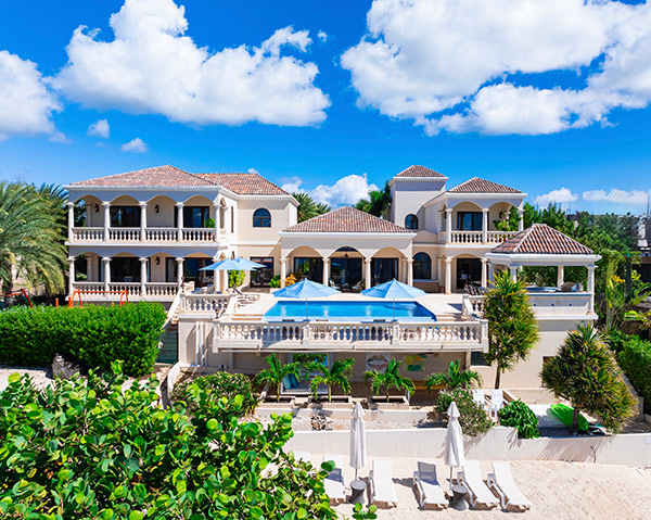 Sandcastle Villa Anguilla aerial front