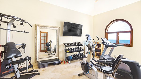 Gym at Sandcastle Villa