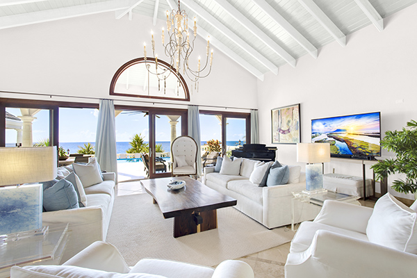 Living room at Sandcastle Villa
