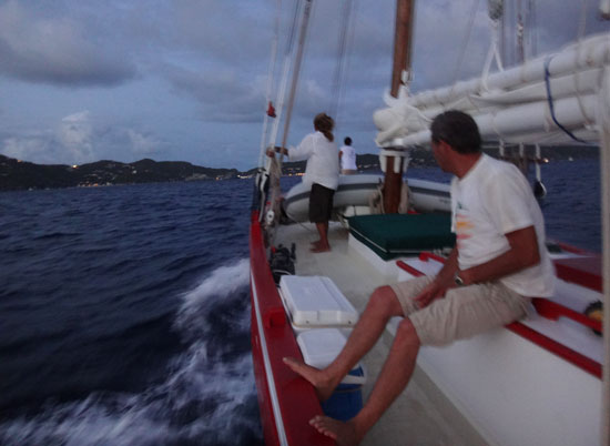 arriving in gustavia