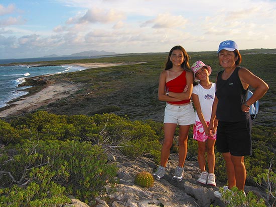 together on a family vacation in anguilla