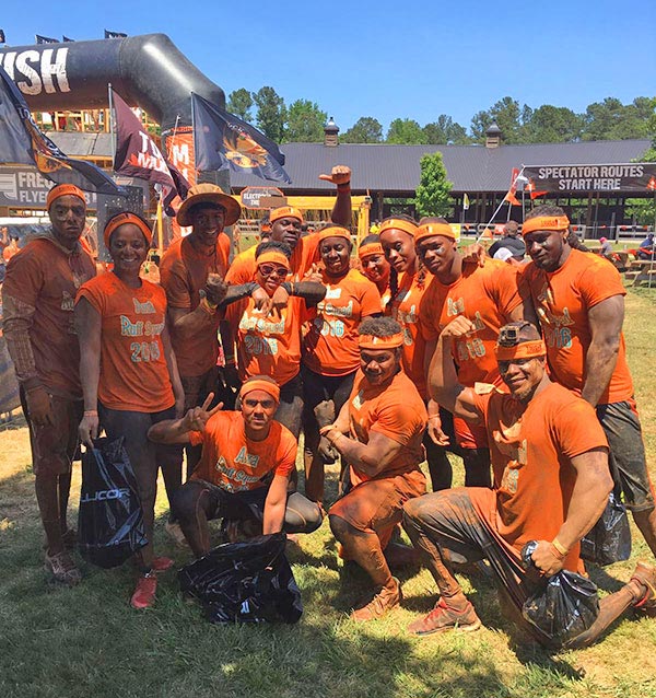 job well done team at tough mudder