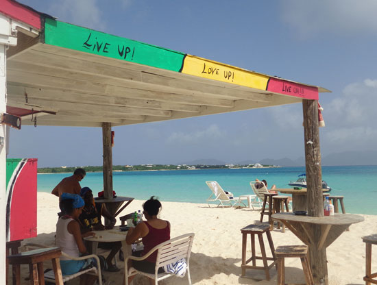 Anguilla beach bars, The Sunshine Shack, Garvey's