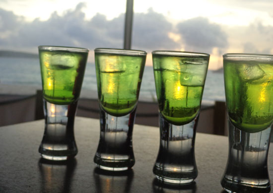 Dolce Vita, Italian, shots, Anguilla beach restaurant