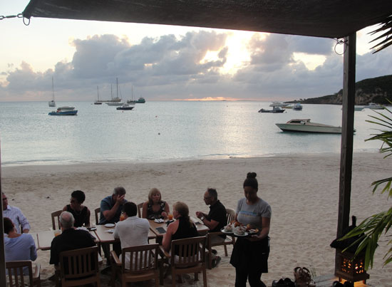 SandBar, Sandy Ground, tapas, Anguilla beach restaurant