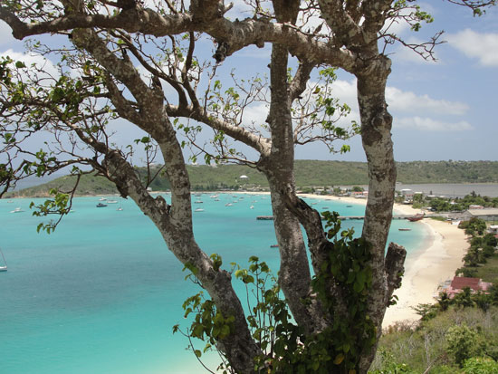 Anguilla beaches, Sandy Ground, Back Street, overlook