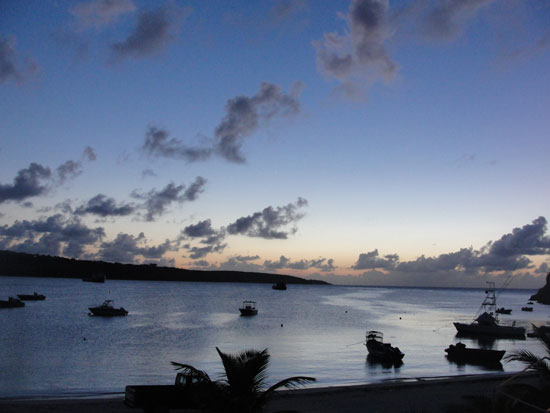 Anguilla beaches, Sandy Ground, sunset, Elvis