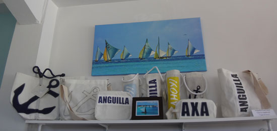 sail tote bags made with anguilla sailboat sails