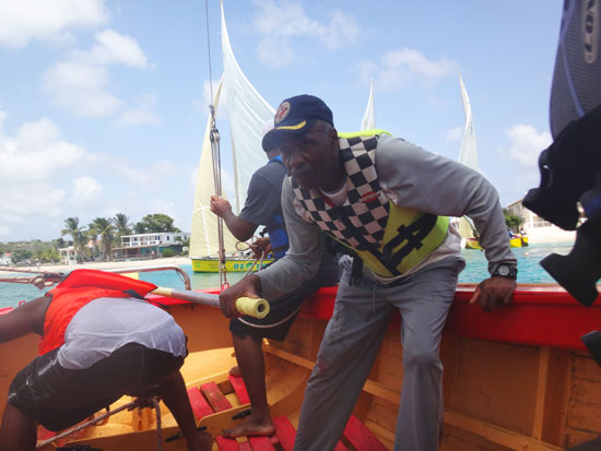 captain of anguilla sail boat Captain Ivan Ghost Hughes