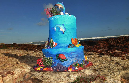 sea inspired cake made by cake divas