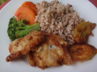 fried fish plate