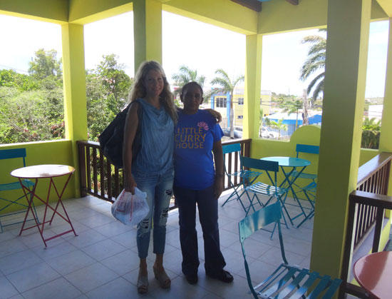 kristin bourne and chef radha at little curry house