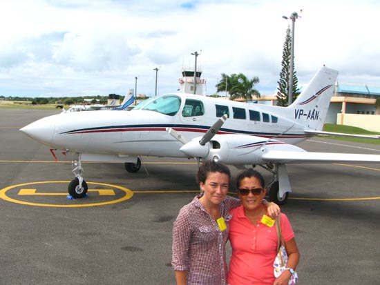 anguilla flights on tarmac