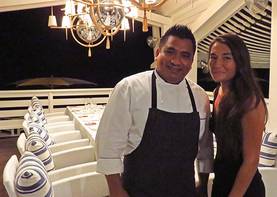 chef cupertino ortiz at malliouhana in anguilla