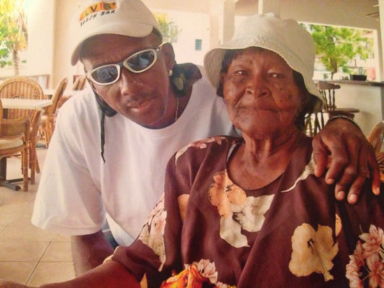 elvis with his grandmother