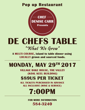 chef denise carr pop up restaurant ad