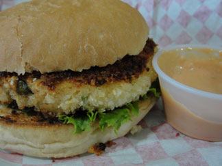 Anguilla restaurant, A Burger, fishburger, Lower South Hill