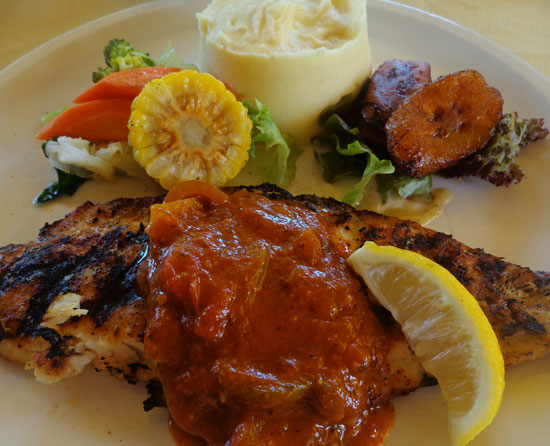 Anguilla food, Anguilla restaurants, Andy's Restaurant, kid-friendly, Anguilla lunch, Anguilla dinner, grilled fish