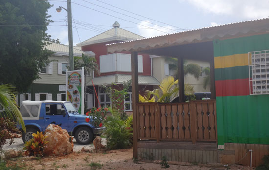 outside Natural Mystic in Anguilla