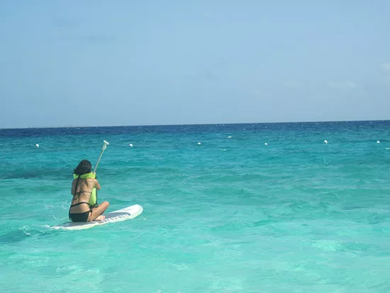 anguilla surfing sup board